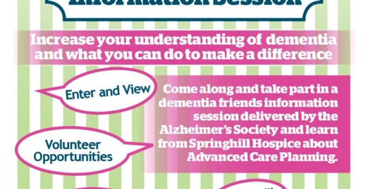 Dementia Information Session poster