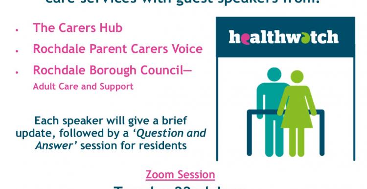 An Audience with Carers Service and Support Poster