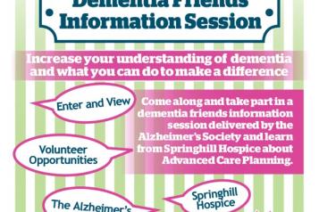 Dementia Information Session poster