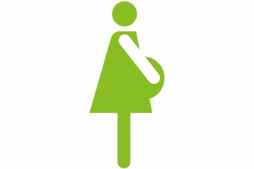 Pregnant lady graphic