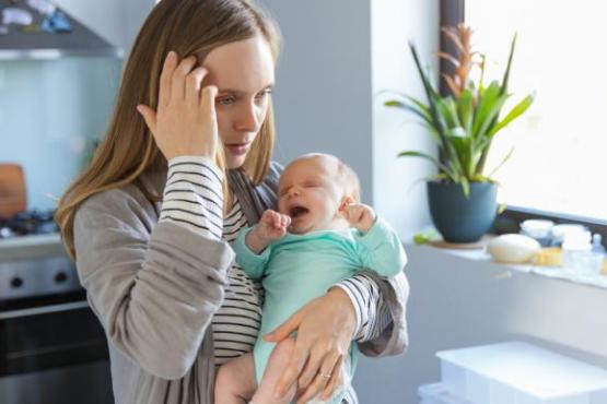 Woman and her baby Woman and her baby